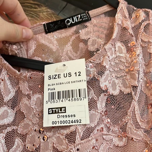 Brand New with Tags Quiz Blush Lace Sweetheart Neck - Picture 4 of 7
